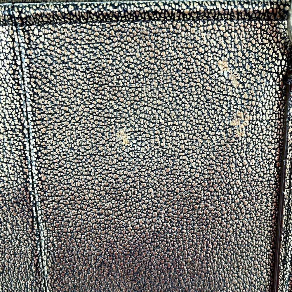 Coach Chicago Ellis Metallic Bronze Pebble Leather Large Tote Bag